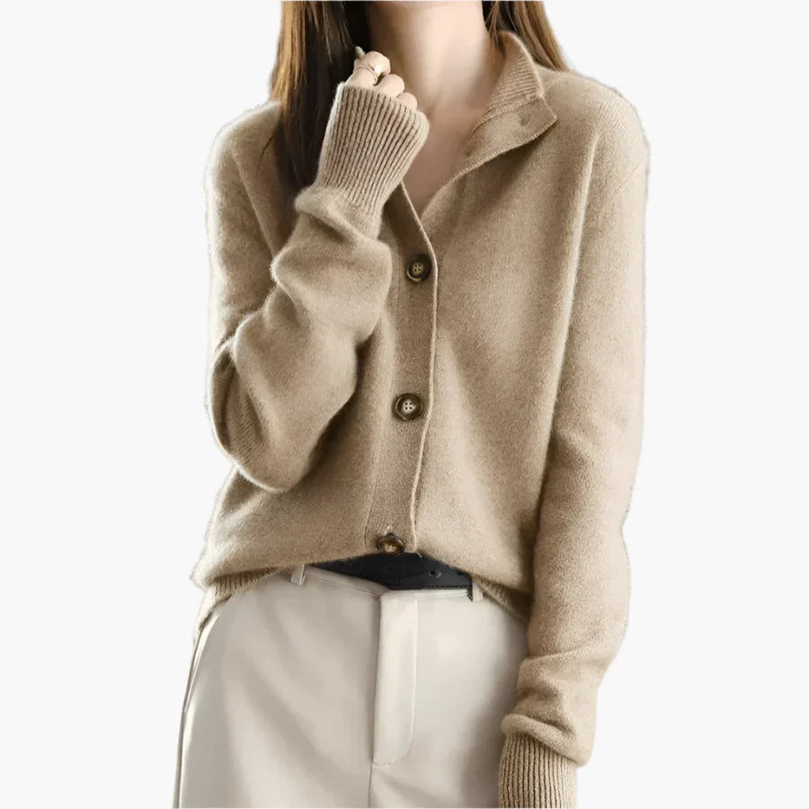 Women's Cozy Button-Up Cardigan Sweater for Fall and Winter