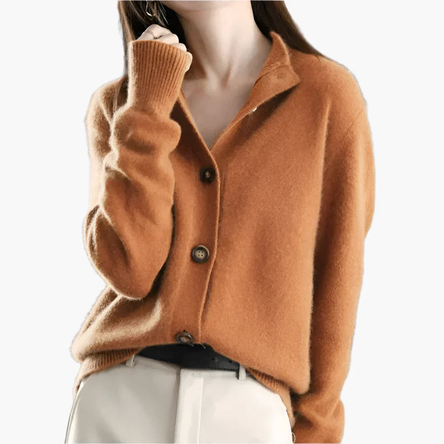 Women's Cozy Button-Up Cardigan Sweater for Fall and Winter