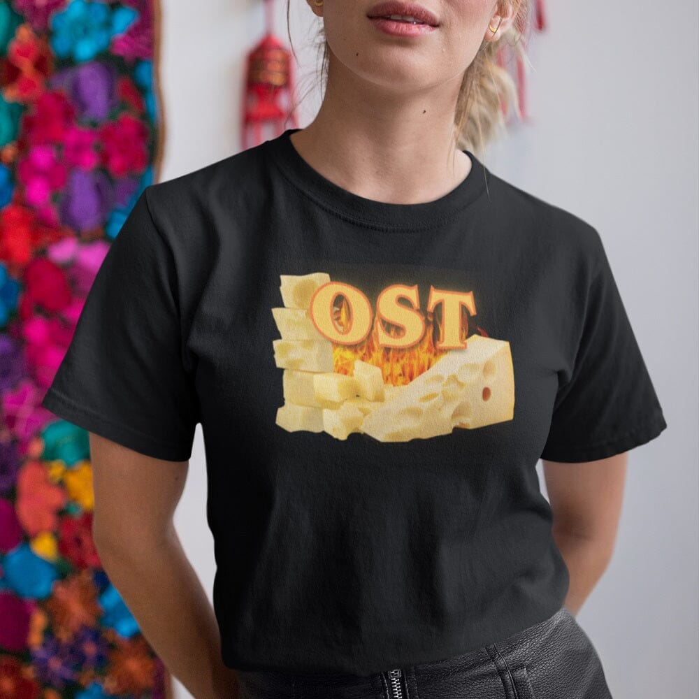 Sharon – Unisex Cheese Print T-Shirt