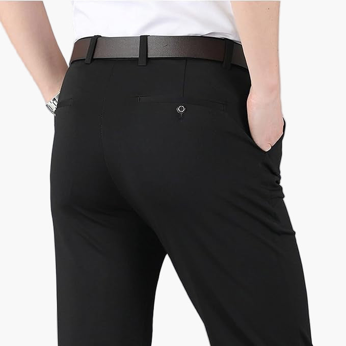 Men's Stretch Dress Pants – Modern Slim Fit Business & Casual Trousers
