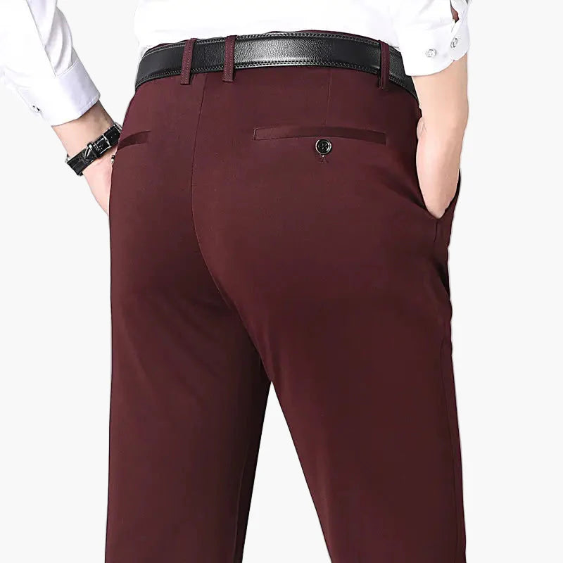 Men's Stretch Dress Pants – Modern Slim Fit Business & Casual Trousers