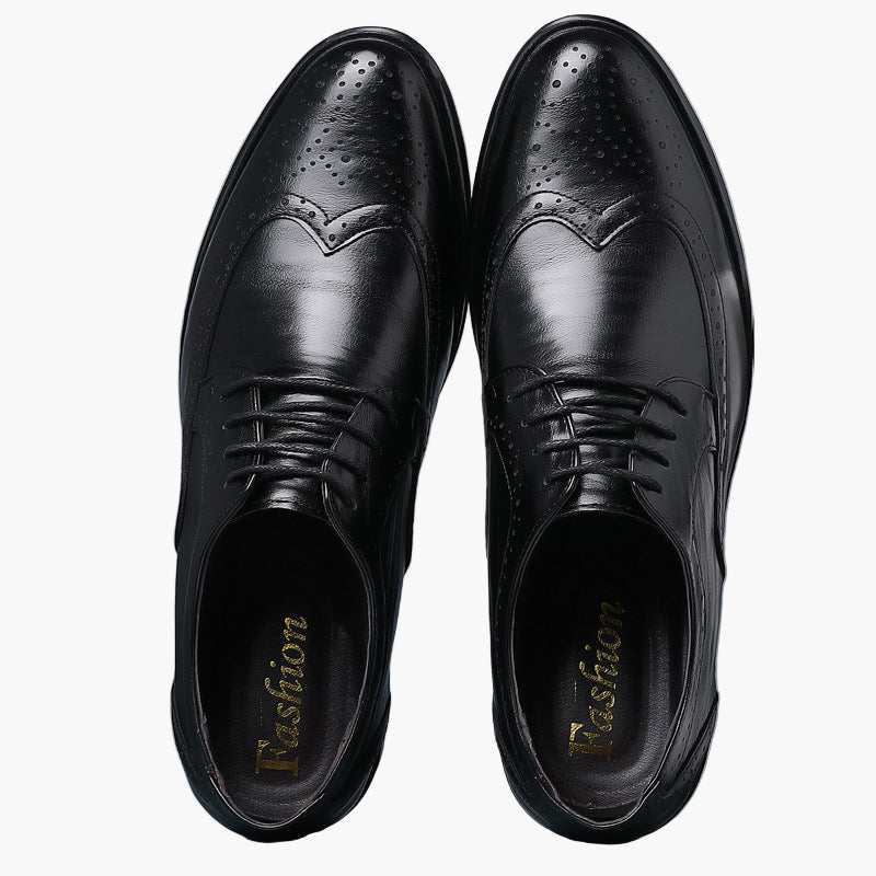 Men's Classic Oxford Brogue Dress Shoes for Formal and Business Wear