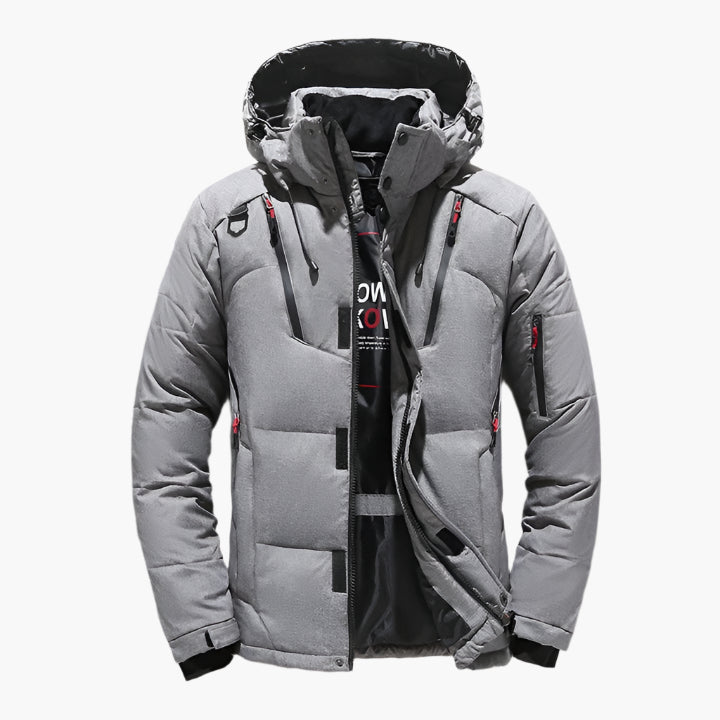 Men's Winter Puffer Jacket Outdoor Warm Hooded Parka