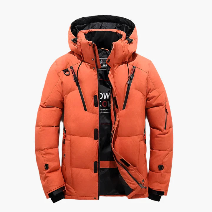 Men's Winter Puffer Jacket Outdoor Warm Hooded Parka