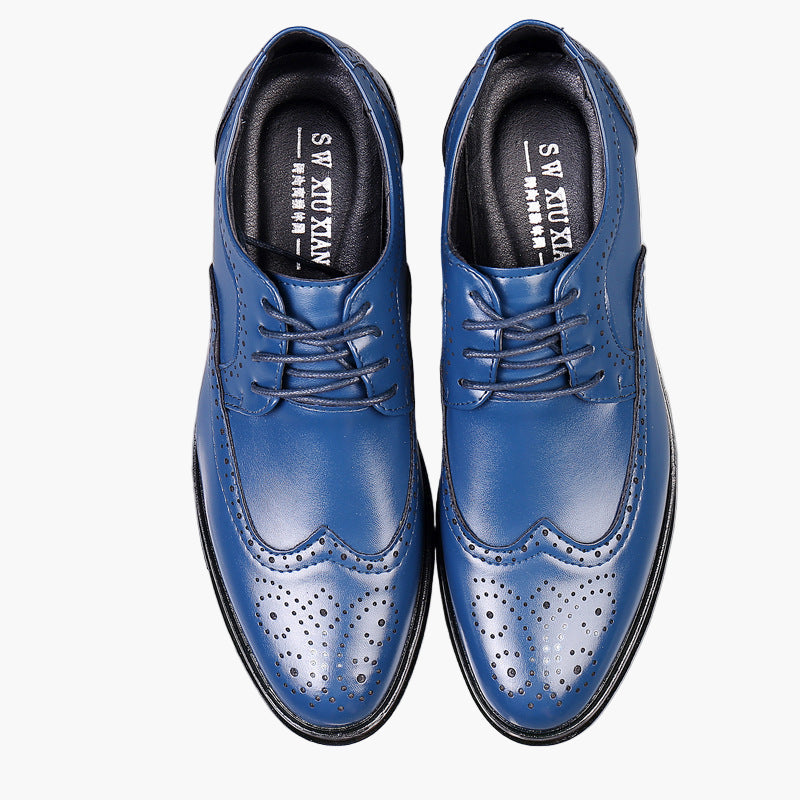 Men's Classic Oxford Brogue Dress Shoes for Formal and Business Wear