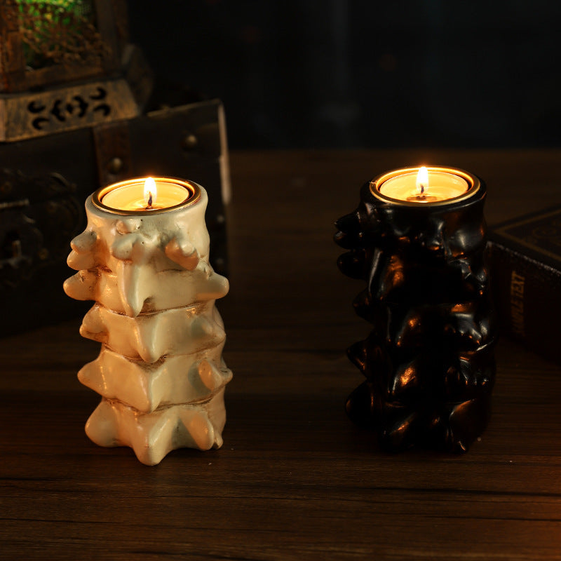 Halloween Gothic Anatomy Candle Holders – Spooky Decor for Parties & Haunted Houses