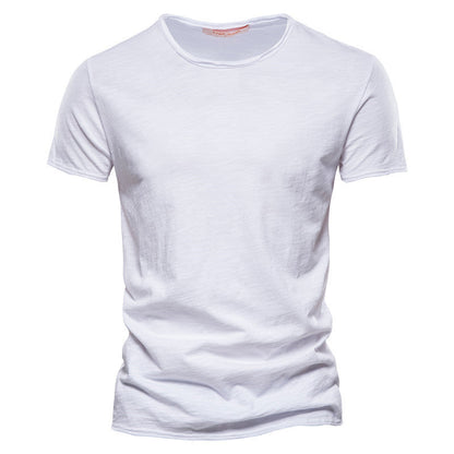 Isaac – Men's Slim Cotton Short Sleeve T-shirt