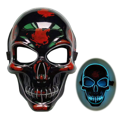 Halloween LED Skull Mask for Adults – Glowing Costume Party Accessory