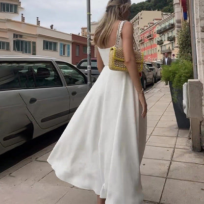 Ruby – Elegant Sleeveless Dress with Spaghetti Straps