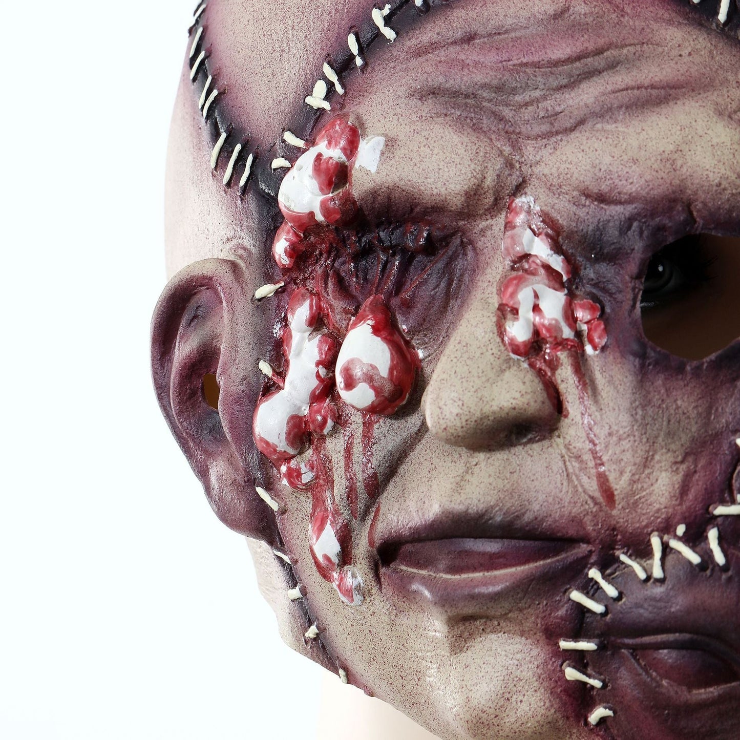 Halloween Three Sided Face Mask – Adult Horror Costume Accessory