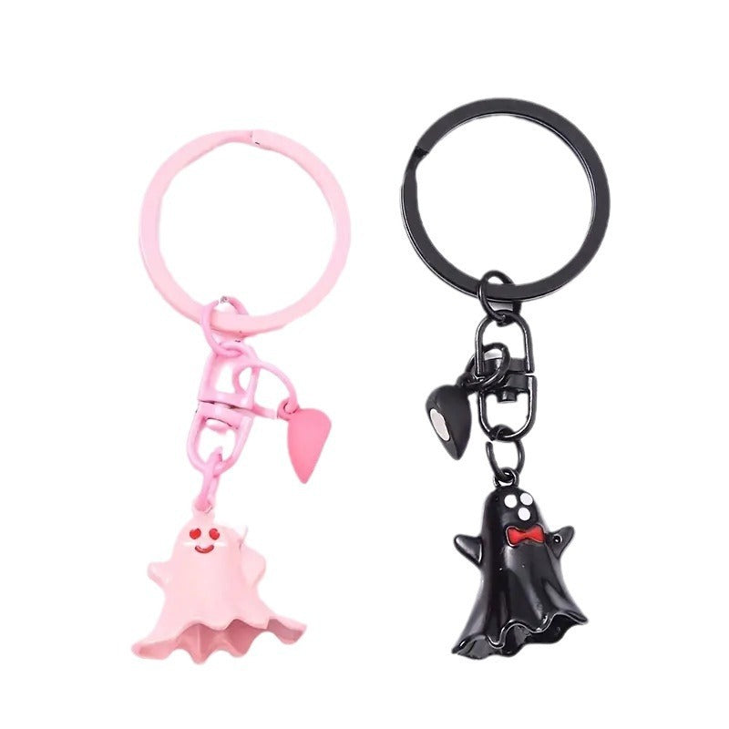 Halloween Ghost Couple Keychain Set – Cute Spooky Accessories for Halloween Parties and Gifts