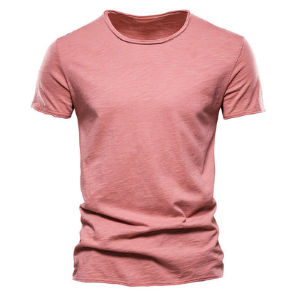 Isaac – Men's Slim Cotton Short Sleeve T-shirt