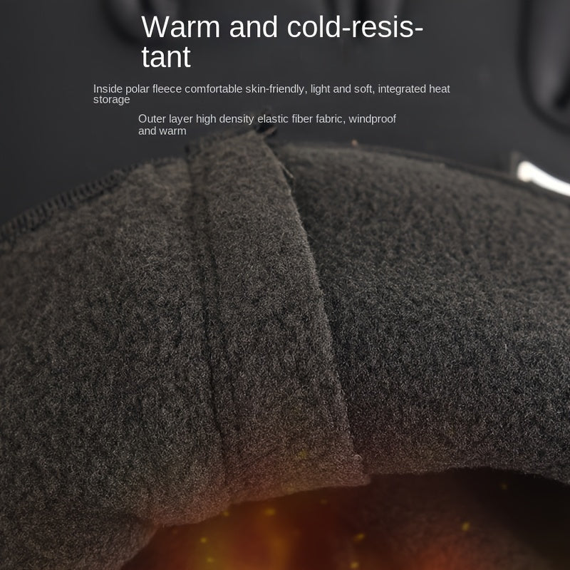 Men's and Women's Winter Outdoor Sports Gloves Windproof Waterproof Thermal Fleece Lined