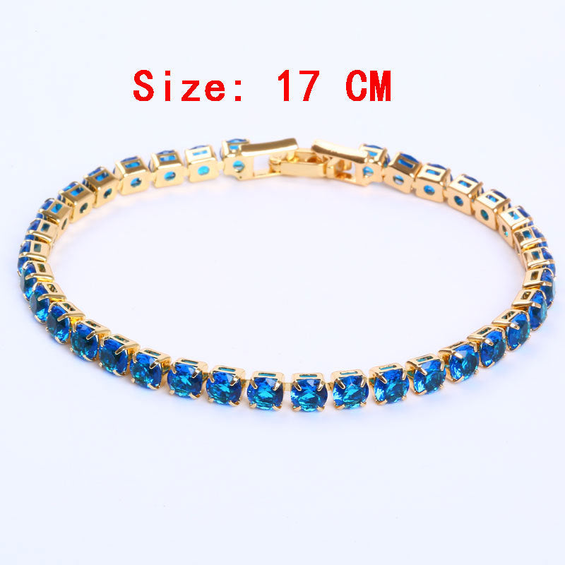 Diana – Simple Gang Drill Zircon Bracelet