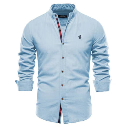 Nathaniel – Casual Fashion Long Sleeve Henley Shirt