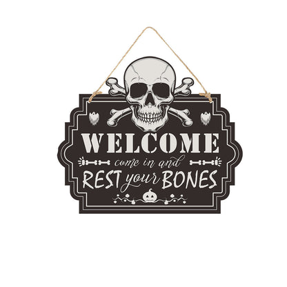 Halloween Scary Door Sign Set – Spooky Party Decorations for Haunted House & Trick-or-Treat