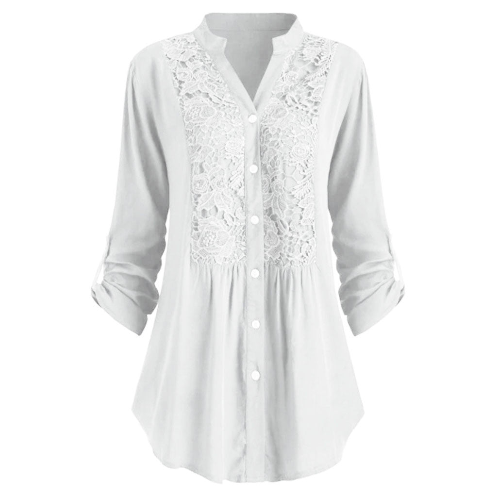 Sue – Lace Panel Shirt
