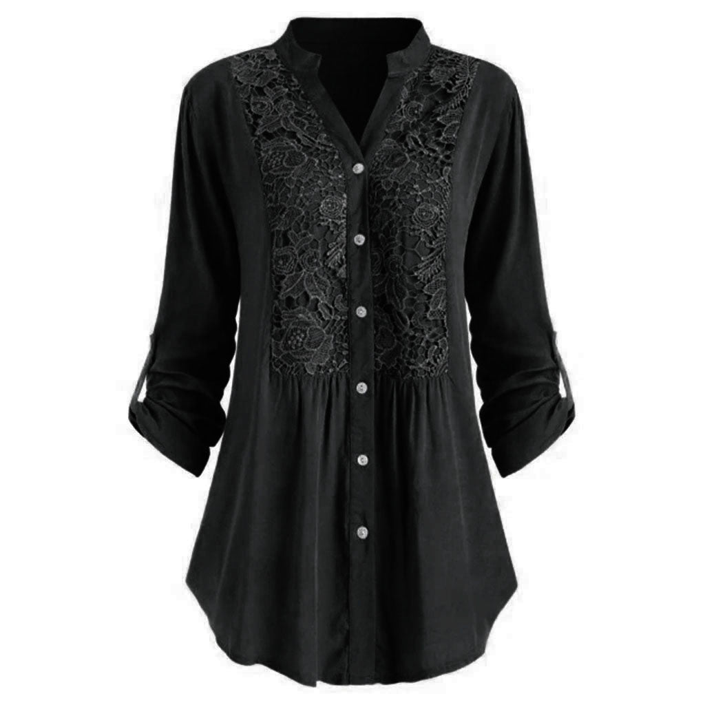 Sue – Lace Panel Shirt