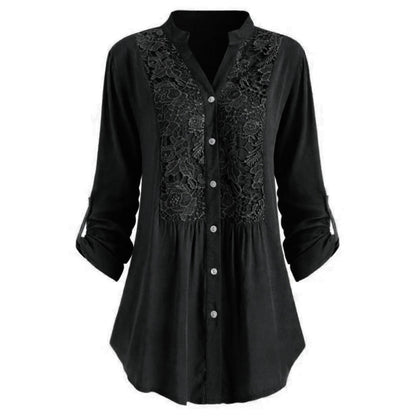 Sue – Lace Panel Shirt