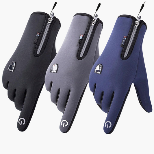 Men's and Women's Winter Outdoor Sports Gloves Windproof Waterproof Thermal Fleece Lined