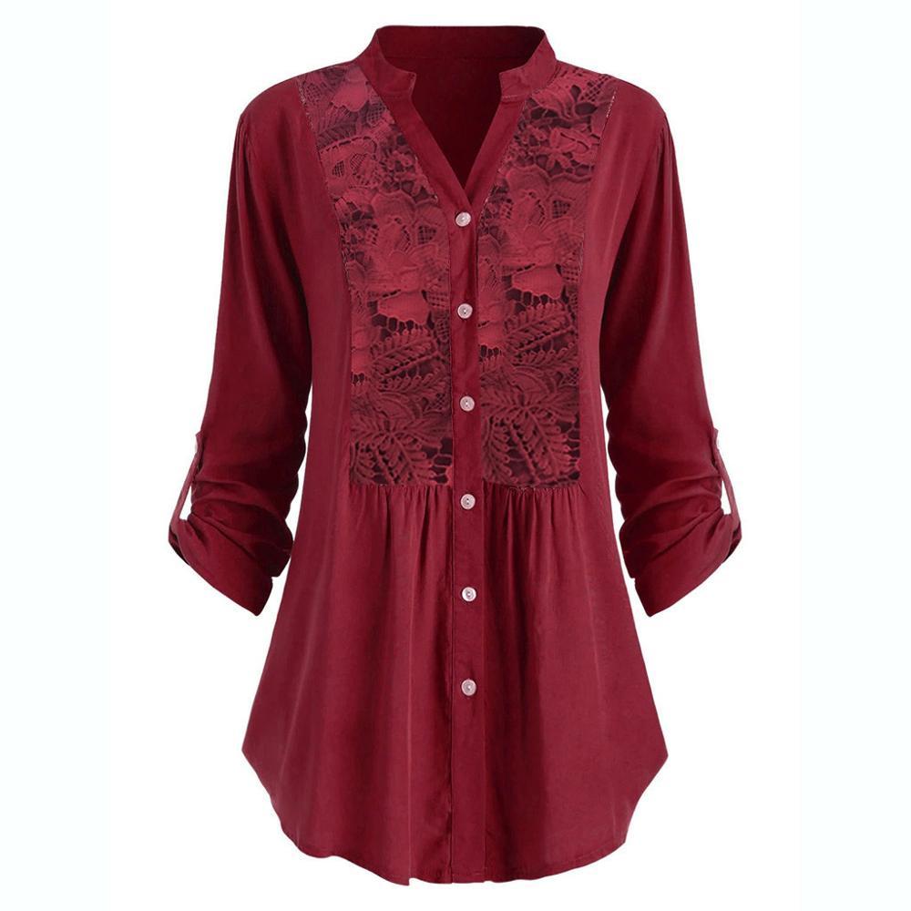 Sue – Lace Panel Shirt