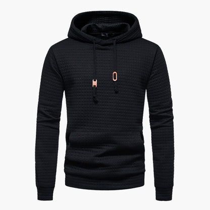 Men's Casual Plaid Hoodie Sweatshirt – Modern Relaxed Fit, Everyday Comfort