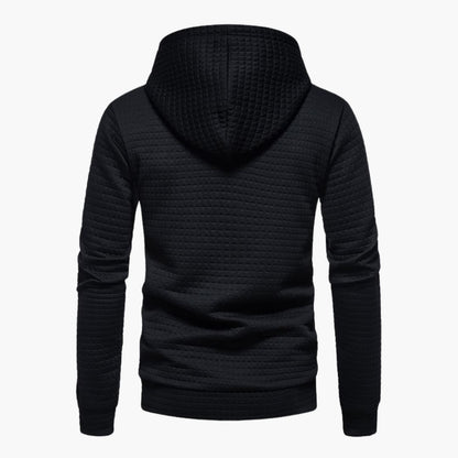Men's Casual Plaid Hoodie Sweatshirt – Modern Relaxed Fit, Everyday Comfort