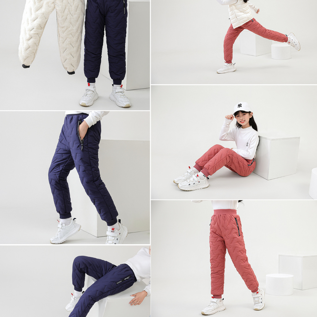 Kids' Outdoor Winter Pants - Water-Resistant, Fleece-Lined, Windproof, Adventure-Ready