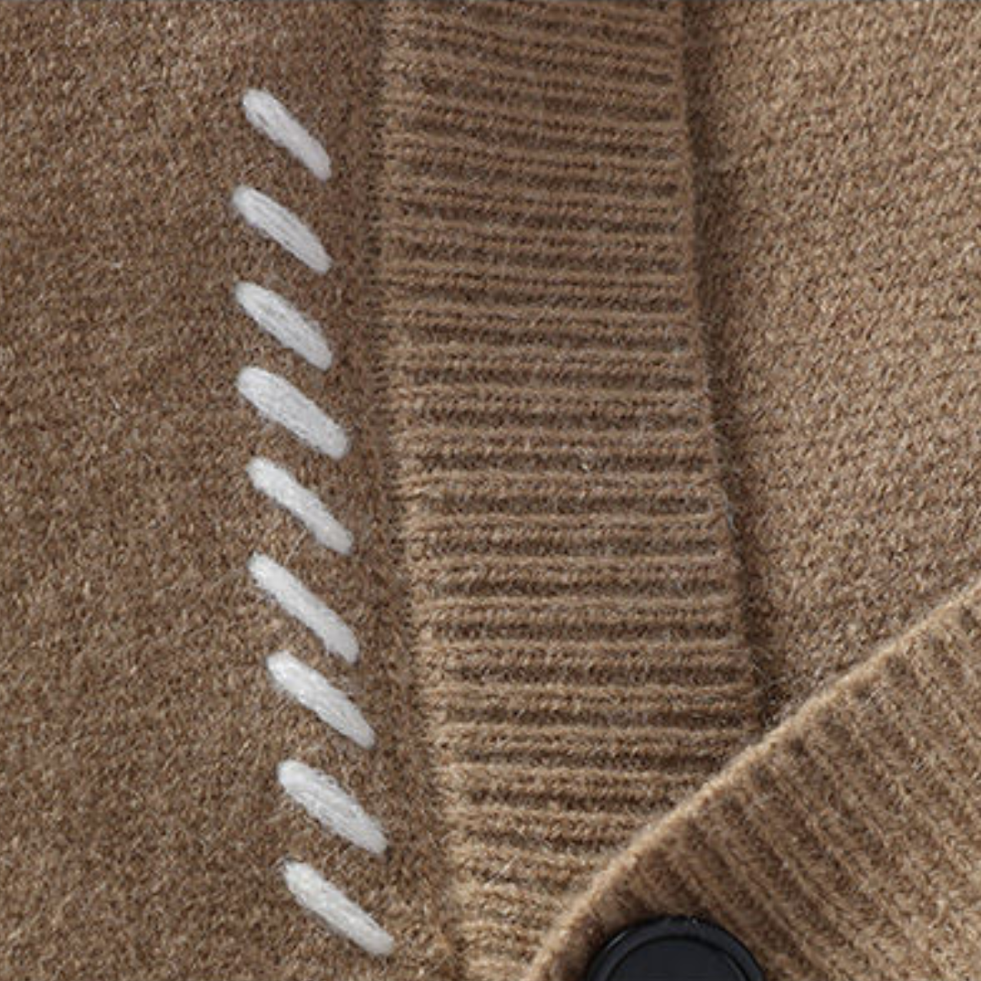 Men's Casual Button-Up Cardigan Sweater, Classic Relaxed Fit, Everyday Style