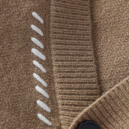 Men's Casual Button-Up Cardigan Sweater, Classic Relaxed Fit, Everyday Style