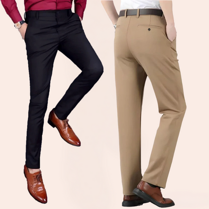 Men's Stretch Dress Pants – Modern Slim Fit Business & Casual Trousers