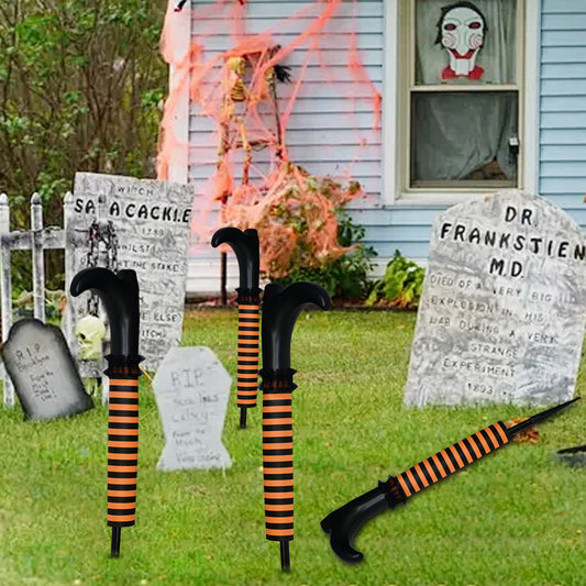 Halloween Witch Leg Yard Stakes Outdoor Decoration