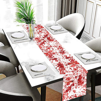 Halloween Bloody Table Runner for Spooky Party Decorations