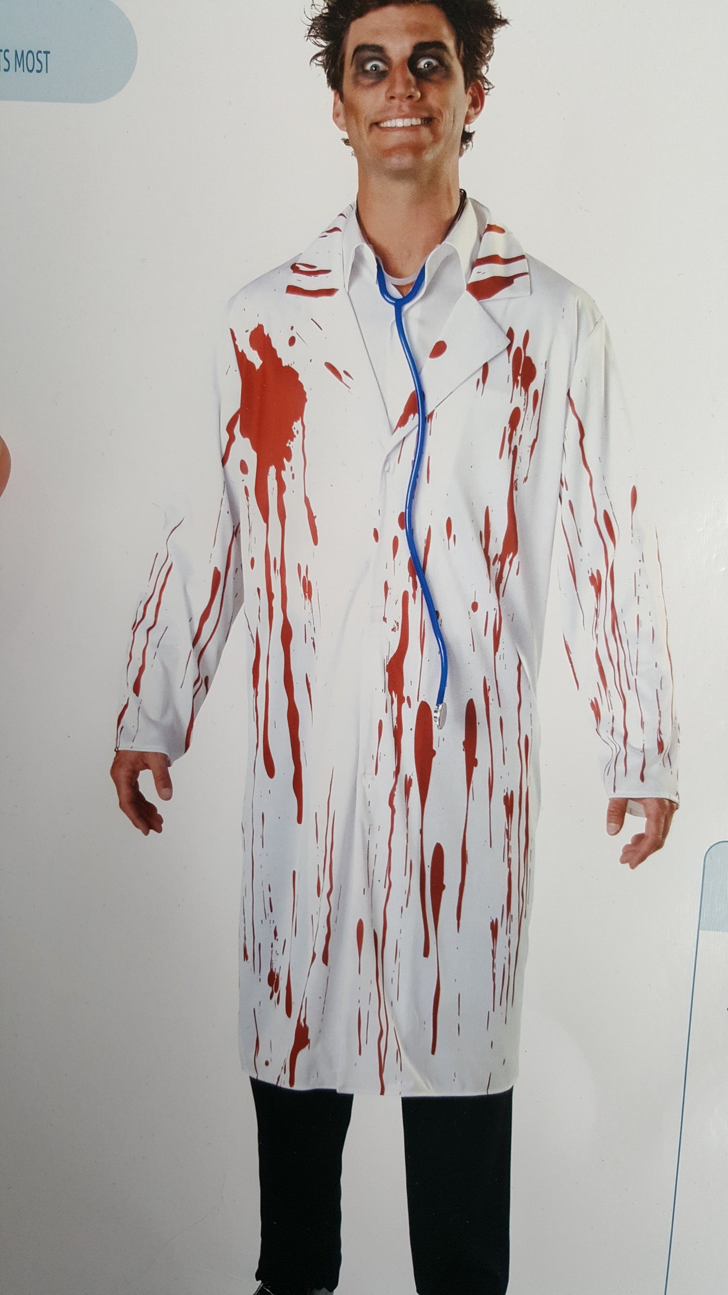Men's Halloween Zombie Doctor Costume for Spooky Parties and Trick-or-Treat
