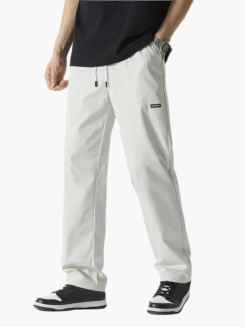 Men's Classic Straight-Leg Jogger Pants for Everyday Comfort and Style