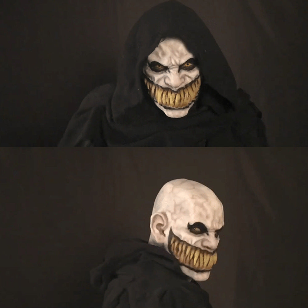 Halloween Scary Monster Teeth Latex Mask – Adult Costume Prop for Parties & Decorations