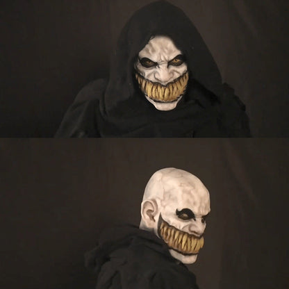 Halloween Scary Monster Teeth Latex Mask – Adult Costume Prop for Parties & Decorations