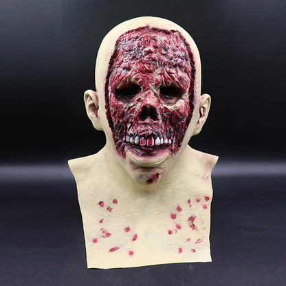 Halloween Scary Zombie Skull Latex Mask for Adults – Full Head Costume Accessory