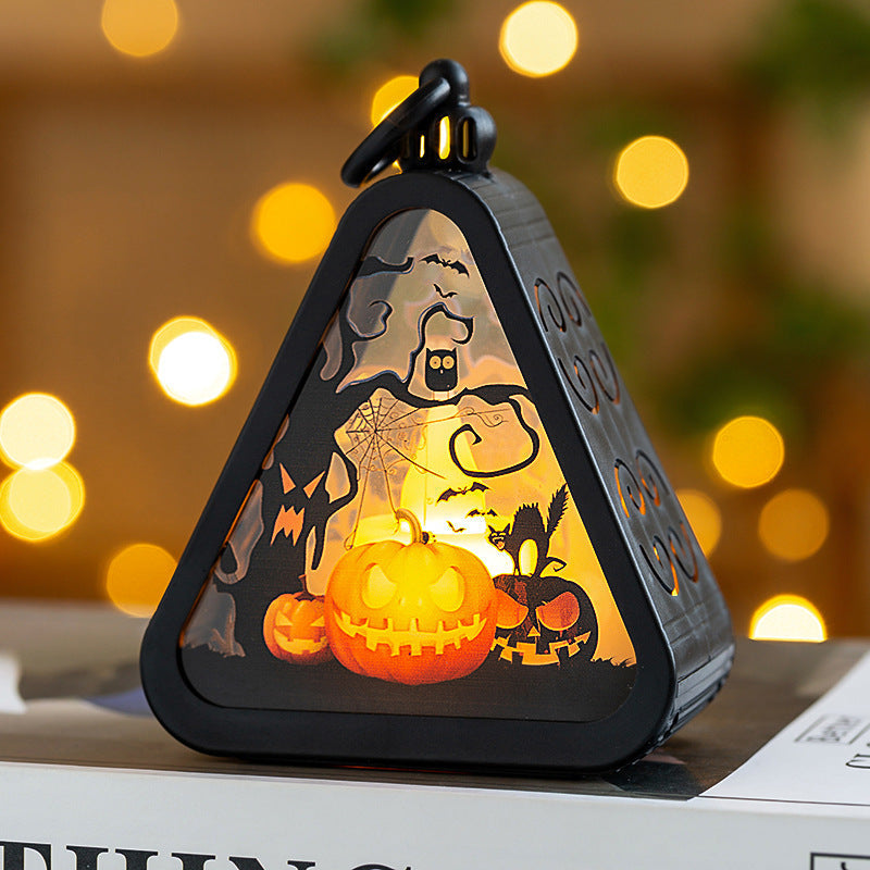 Halloween Tabletop LED Lanterns – Spooky Decorative Lights for Parties and Home Decor