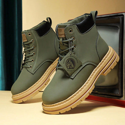 Men's Outdoor Combat-Style Ankle Boots for Adventure and Everyday Wear