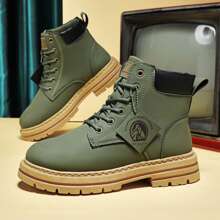 Men's Outdoor Combat-Style Ankle Boots for Adventure and Everyday Wear