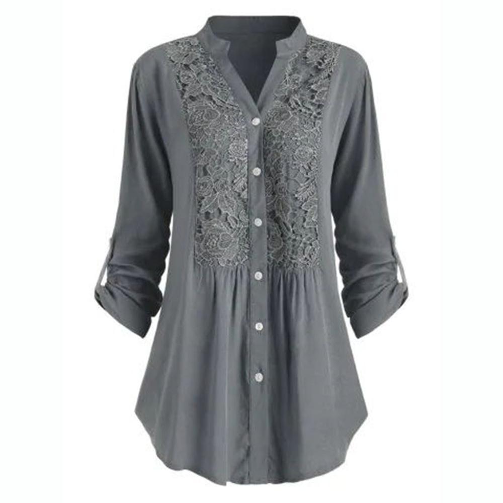 Sue – Lace Panel Shirt