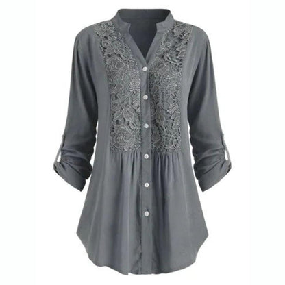 Sue – Lace Panel Shirt