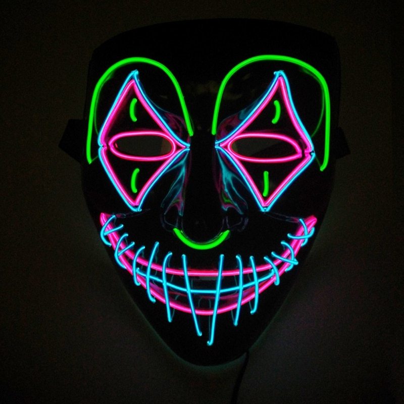 Halloween LED Luminous Mask for Parties and Costume Cosplay