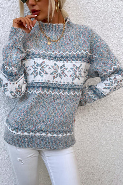 Women's Cozy Nordic Knit Pullover Sweater – Winter Casual Style