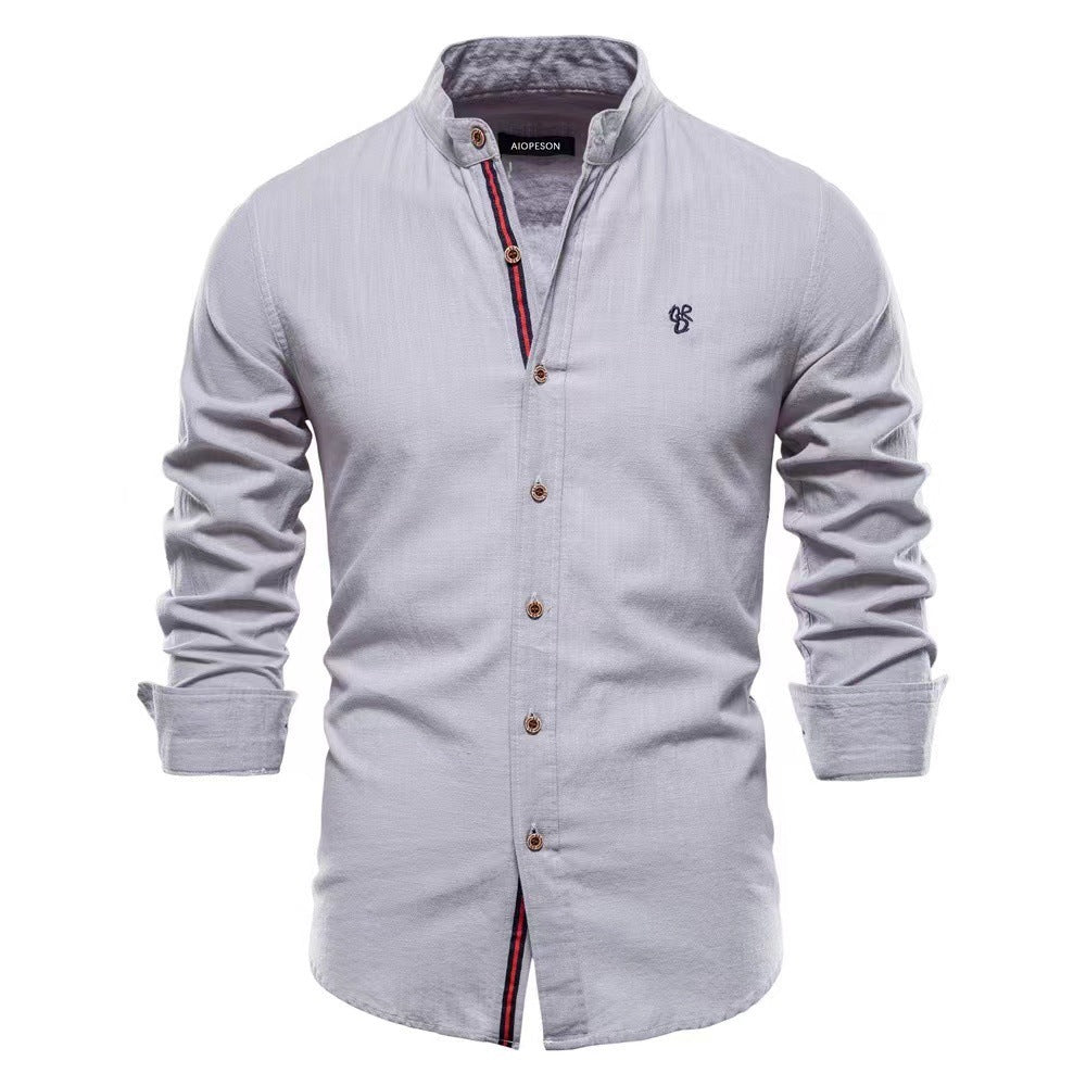 Nathaniel – Casual Fashion Long Sleeve Henley Shirt