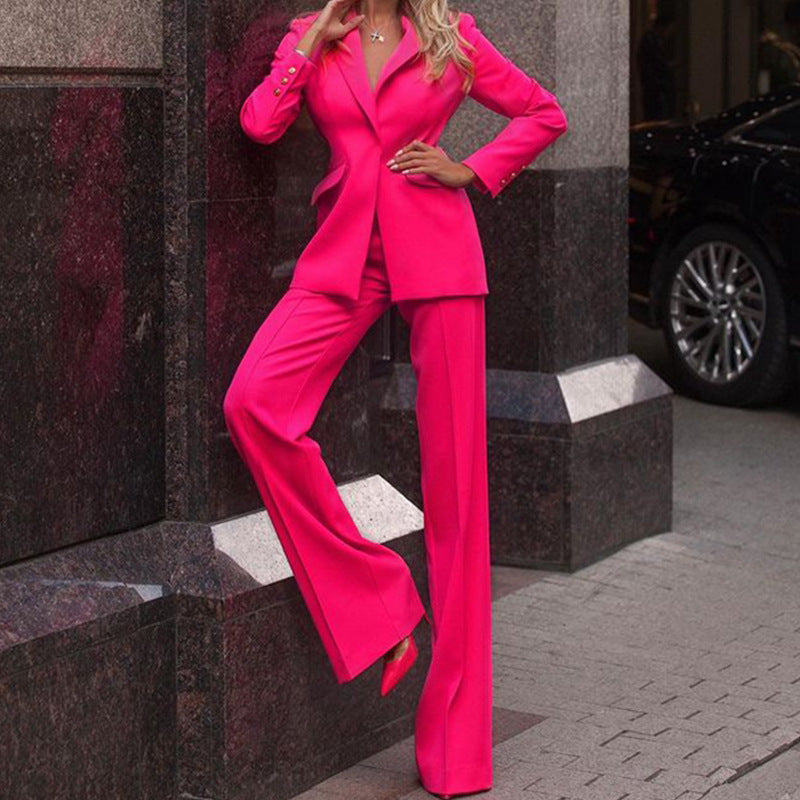Linda – Fashionable Casual Suit Straight-leg Pants Suit
