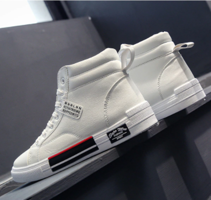 Men's High Top Fashion Sneakers for Fall and Winter – Casual Streetwear Shoes