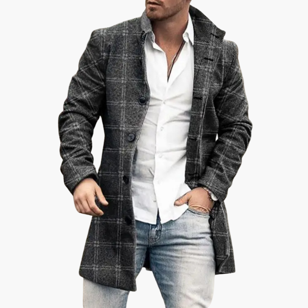 Men's Sophisticated Casual Long Coat – Modern Style for Everyday Elegance