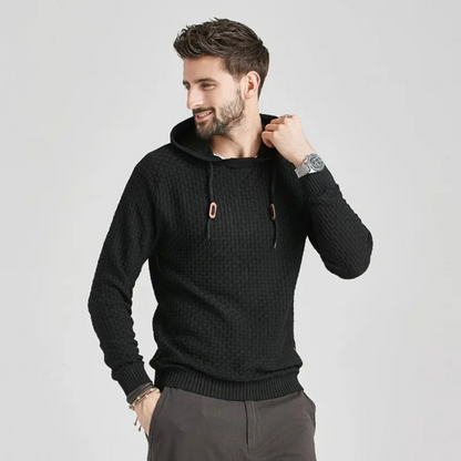 Men's Casual Plaid Hoodie Sweatshirt – Modern Relaxed Fit, Everyday Comfort